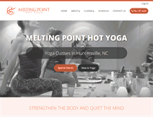 Tablet Screenshot of meltingpointhotyoga.com